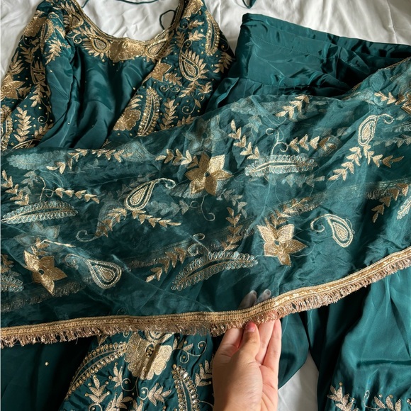 Teal Salwar Kurta Punjabi Suit (size Small/medium) - Picture 5 of 5